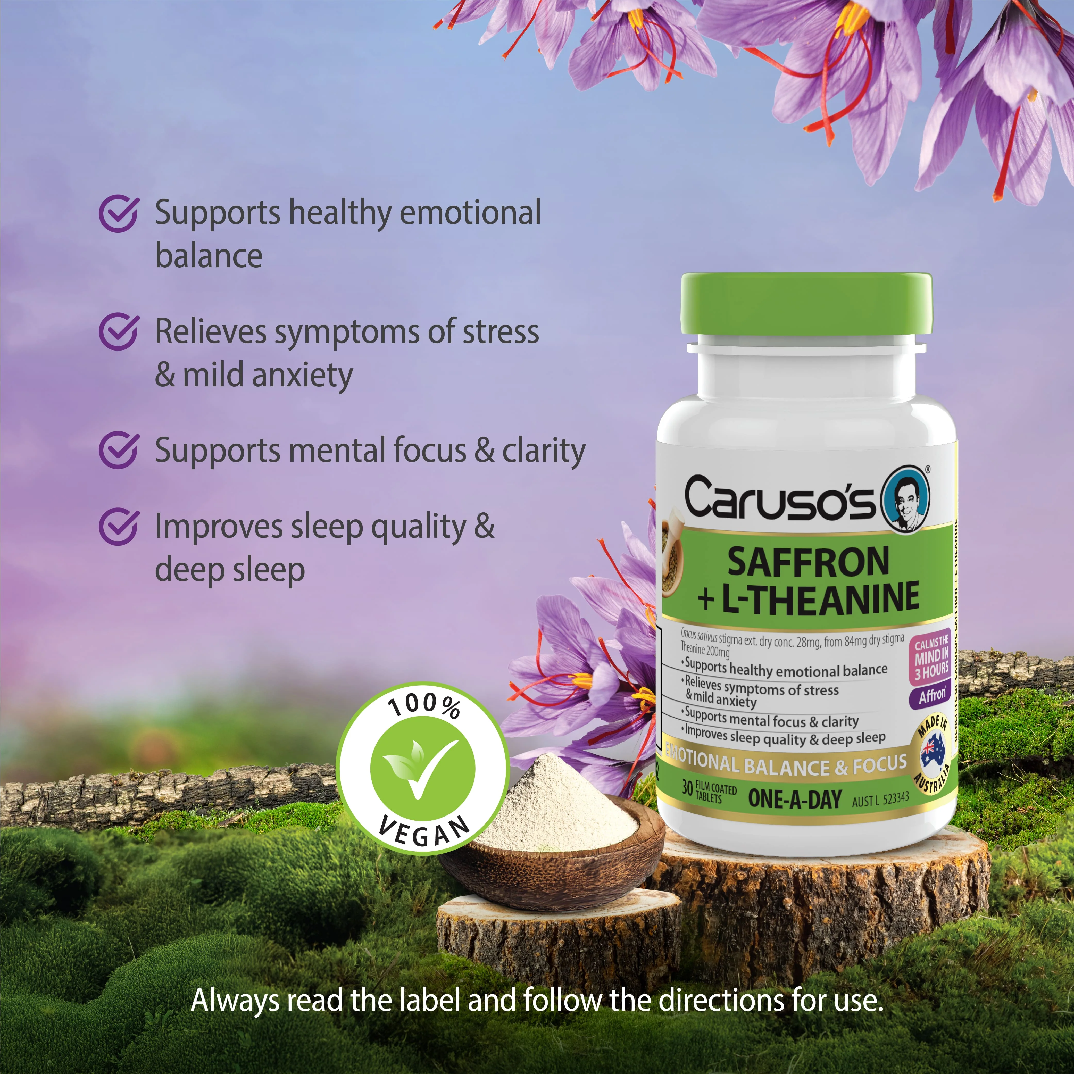 Caruso's Saffron + L-Theanine - Image 3